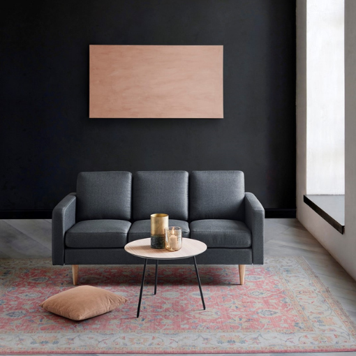 3 personers sofa | Grå stof | Nordic C 